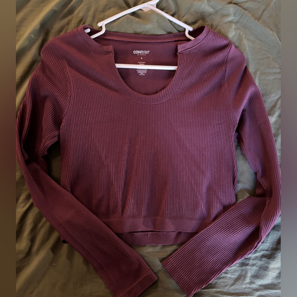 Burgundy Bodycon Top